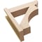 Ekena Millwork 8-in W x 24-in D x 28-in H Westlake Slat Rough Cedar Woodgrain TimberThane Outlooker, Primed Tan OUTUR080X24X28WTL24RCPR - alternate 5